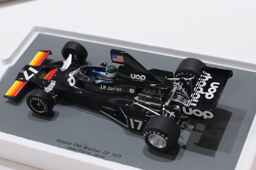 SPARK SHADOW DN5 1975 BRASILEÑO GP #17 JEAN-PIERRE JARIER ESCALA 1:18 MODELO RARO - Imagen 7 de 11