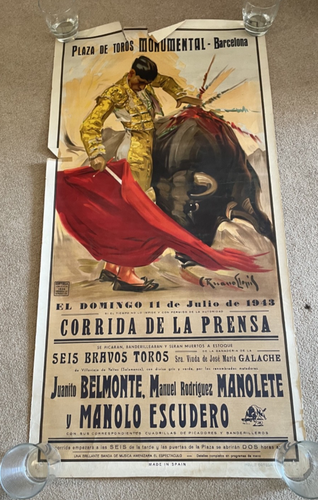 Vintage 1943 Plaza de Toros Monumental - Barcelona - Bild 1 von 4