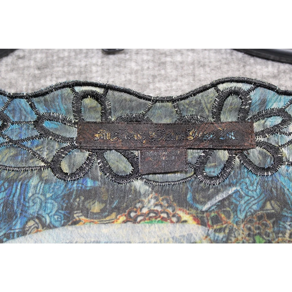 Top Mushka by Sienna Rosa Mujer Manga S 3/4 Cuello en V Cachemira Boho Hada Y2K Foto 3 de 4