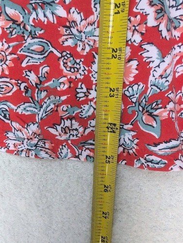 Old Navy Damen rotes ärmelloses geblümtes Tanktop fließend Large - Bild 6 von 8