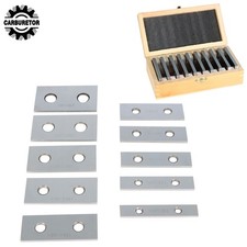 10 Pack Parallel Set 1/8 × 3" High Precision Hardened Steel In Case Steel