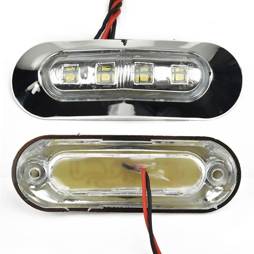 4X Marine Boat LED Courtesy-Light-Cabin Deck Walkway Stair Light White 12V -24V - Picture 12 of 12