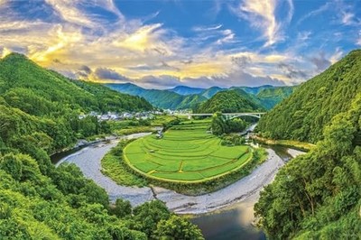 Yanoman [Made in Japan] 1000-teiliges Puzzle: Japanische Landschaftsdämmerung