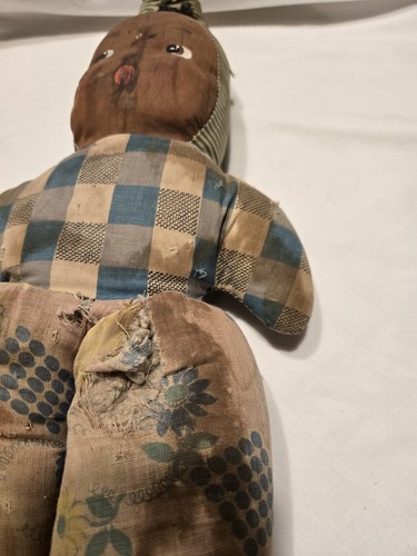 Antike Vintage Volkskunst Afroamerikanische Stoffpuppen Handarbeit - Bild 5 von 21