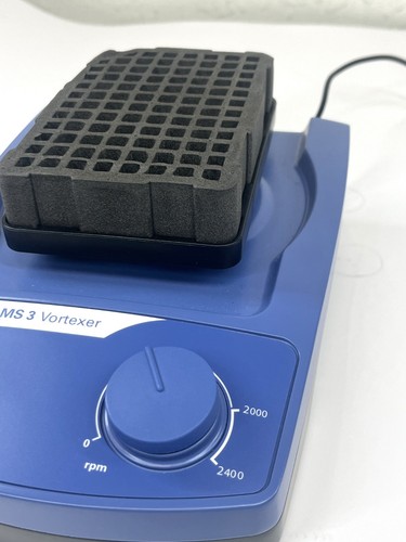 IKA MS3 Vortex Mixer w/ PCR Plate Attachment & Power Supply - Excellent - Picture 2 of 3