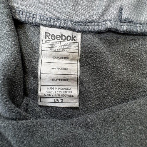 Anaheim Ducks Hoodie Mens Large Gray NHL Hockey Reebok Center Ice PlayDry - Picture 9 of 11