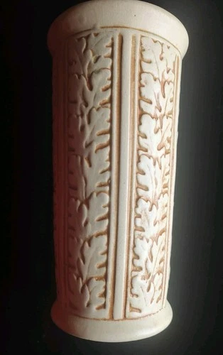 Antique Weller Vase - Art Nouveau - Clinton Ivory Oak Leaves
