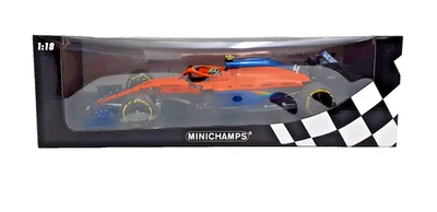 MINICHAMPS 1:18 Modèle Auto F1 McLaren MCL35 Norris GP Autriche 2020 NEW - Photo 1/4