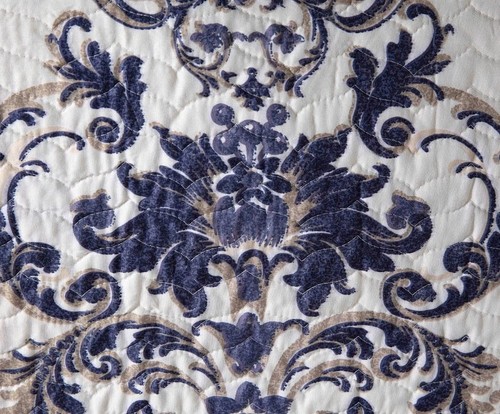 Chloris 3-Piece Printed Floral Medallion Quilt Set - Pre-Washed Microfiber Na... - Picture 4 of 8