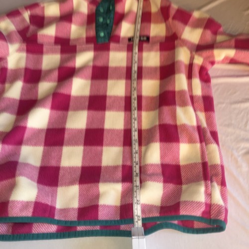 Lands End Sudadera Rosa/Blanco A Cuadros Mujer P/M - Imagen 8 de 9