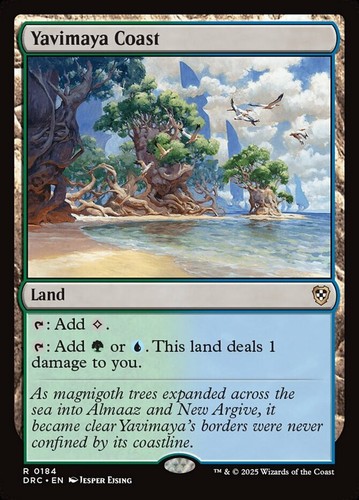 x1 Yavimaya Coast R MTG Commander: Aetherdrift M/NM, English - Picture 1 of 1