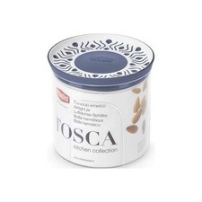 Stefanplast Contenitore Ermetico Tosca Tondo 0,7 Litri Bianco-Blu