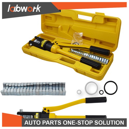 Labwork 16MT Hydraulic Crimper Wire Battery Cable Terminal Crimper 11 Dies 2Pack - Picture 2 of 13