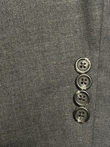 Lauren Ralph Lauren Herren Grau Wollmischung Blazer Anzug Mantel Jacke Größe 44R - Bild 8 von 13