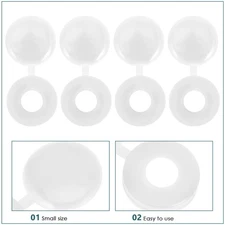  500 PCS Furniture Screw Covers Plastic Caps Integrated Flip Top Head