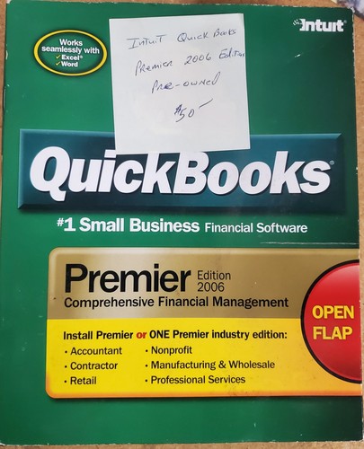 Intuit Quickbooks Premier 2006 Edition Pre-owned - Picture 1 of 3