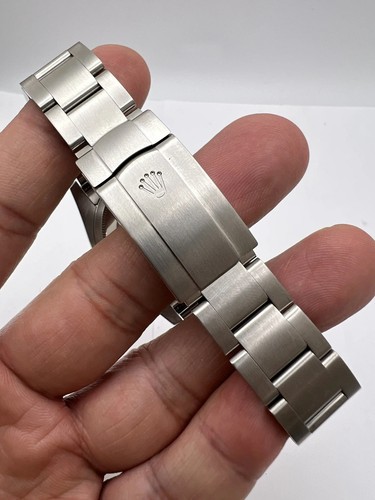 Rolex Oyster Perpetual 36mm 116034 18K Fluted Bezel Silver Arabic Stick Dial - Picture 11 of 13