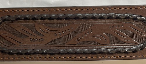 "Cinturón de cuero genuino unido High Noon con hebilla para hombre 2XL 45-48"" estilo occidental" - Imagen 9 de 11