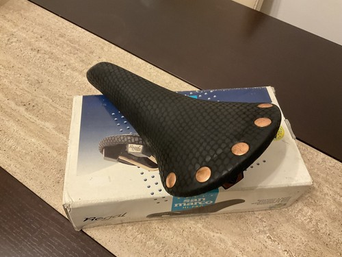 NOS In Box 1993 Vintage San Marco Regal Girardi Black Leather Saddle - Picture 4 of 24