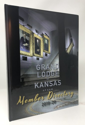 The Grand Lodge of Kansas AF & AM Member Directory 2019-20 Freemasonry Masons - Picture 1 of 6