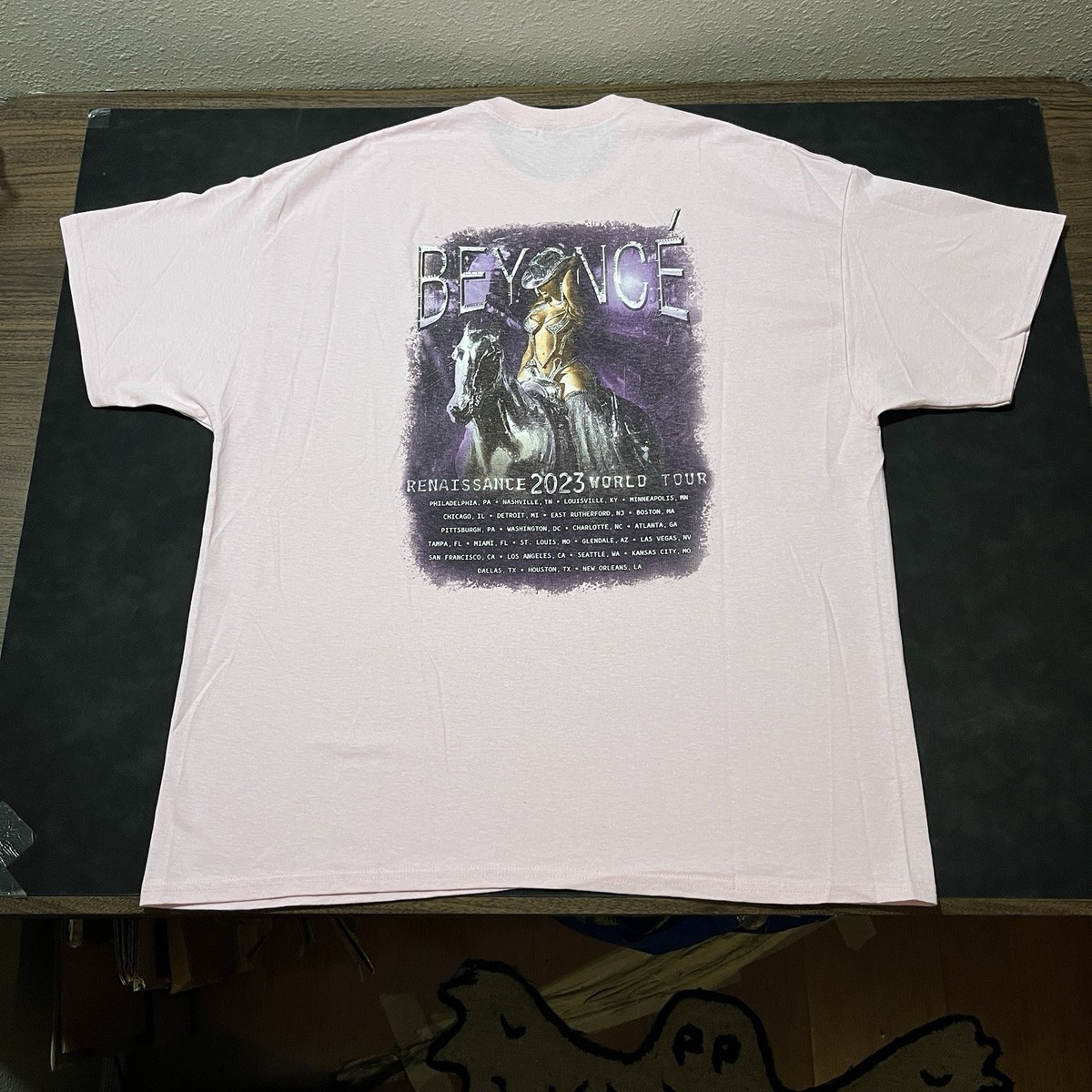 ビヨンセ RENAISSANCE WORLD TOUR オフィシャルTシャツ L Beyoncé Renaissance World Tour Merch Rare LA Exclusive
