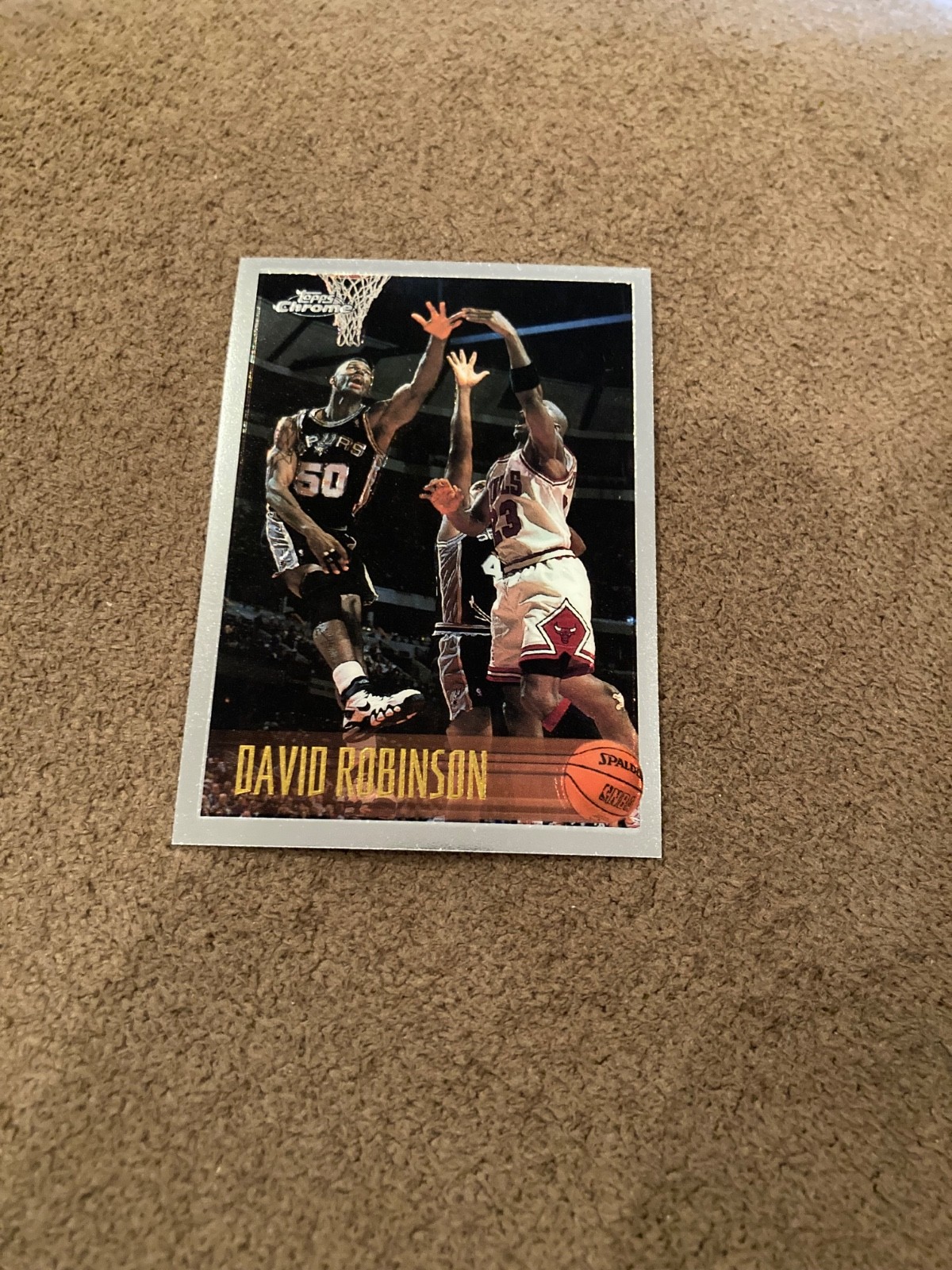 David Robinson 1996-97 Topps Chrome #80 (w/Michael Jordan in Background)