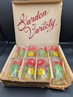Set of 8 Hazel-Atlas Garden Variety Drinking Glasses Tumblers 5" in Original Box