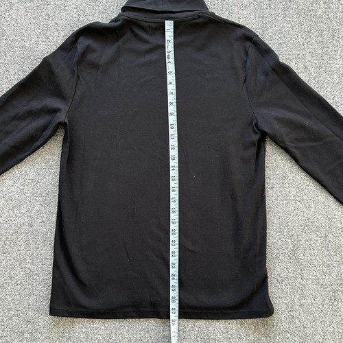 Fred Perry Shirt Men Large Black Turtle Roll Neck Long Sleeve T-shirt Base Layer - Picture 7 of 10