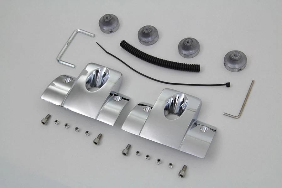 Kit de cubierta de perno de cabeza y bujía cromada para Harley Davidson Foto 3 de 4