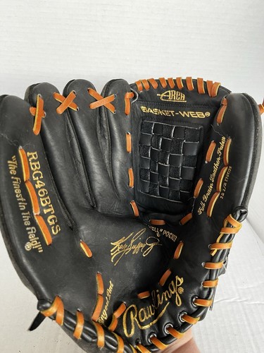 Rawlings RBG 46B Baseball Glove 12.5" LHT Ken Griffey Jr 12 1/2” LEATHER~~READ - Picture 5 of 11