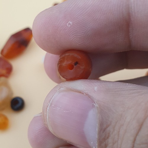 Antique Authentic Carnelian Beads From Mali - Picture 13 of 24