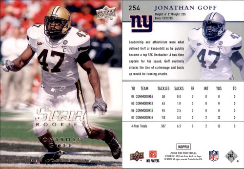 2008 Upper Deck-Football-NFL-#253-300-Stars-Rookies-You Pick-Buy Volume-2328 - Picture 1 of 53