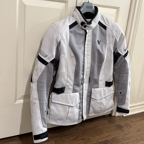 Rev It Levante Motorcycle Jacket Silver Ladies Sz 44 FREE SHIPPING - Bild 3 von 23