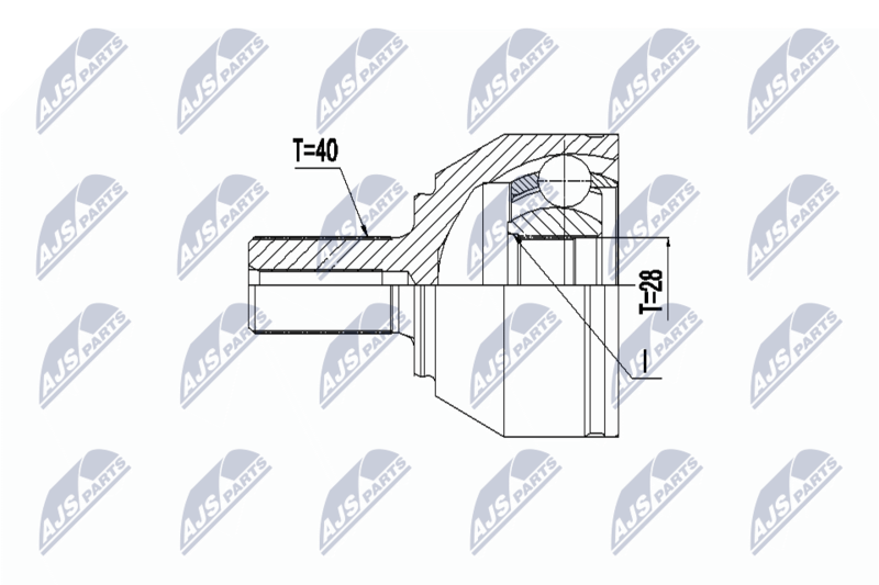 N.T.Y. NPZ-VV-024.NTY Joint Kit, drive shaft for VOLVO - Image 15