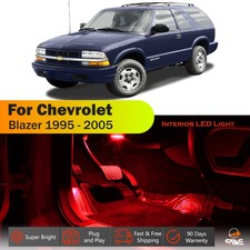 14 x For 1995 - 2005 Chevy Blazer / Jimmy Interior LED Lights Bulb Package Red