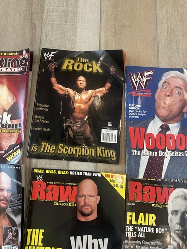 Vintage WWF WCW NWO Wrestling Lot Figuren Zeitschriften CDs VHS Hulk Hogan Ric Flair - Bild 13 von 15
