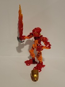 100% Complete & Retired Lego Bionicle Stars: Tahu (7116) w/ Instruction Manual 
