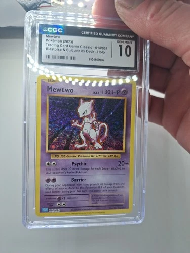 CGC 10 Mewtwo 014/034 CLB Holo - Pokemon TCG Classic -