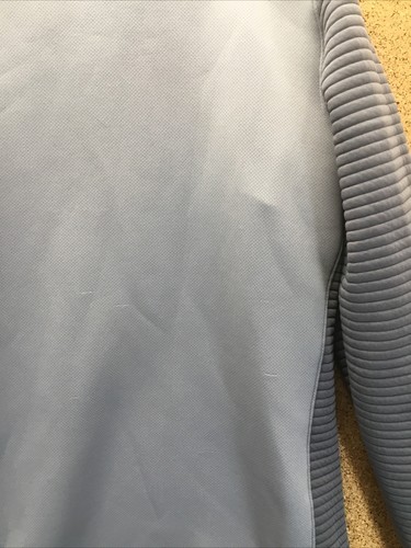 Under Armour Golfjacke Herren Large grau gerippt lose Cold Gear 1/4 Zip Logo - Bild 8 von 8