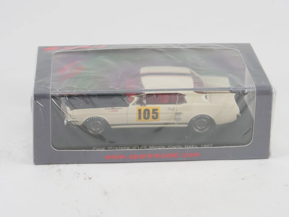 Spark 1/43 Ford MUSTANG #105 Mounted Carlo Rally 1967 - Image 2 of 4