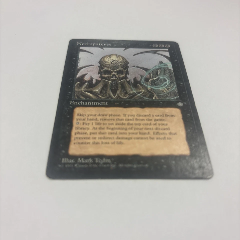 Necropotence 1995 MTG Ice Age English Damaged Draw All The Cards Enchantment - Image 2 of 4