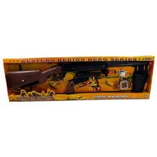 Battery Operated Cowboy Rifle  Pistol Set - All Brands Toys