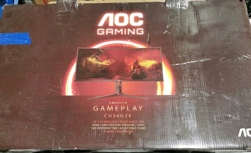AOC G2 Series CQ327G2SE/BK 27" QHD VA LCD Curved Gaming Monitor - Schwarz/Rot - Bild 1 von 5