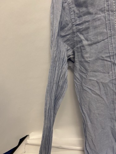 American Eagle Outfitters Langarmshirt Damen Knopfleiste xs blau gemustert - Bild 2 von 5