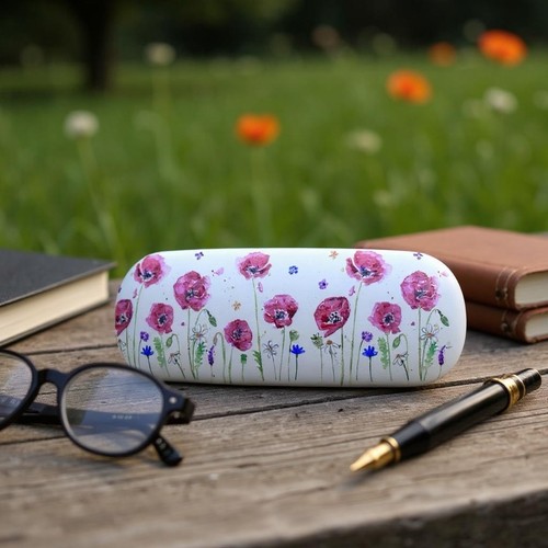 Hard Shell Snap Shut Eye Glasses Spectacle Case Pouch For Reading + Clean Cloth - Picture 136 of 322