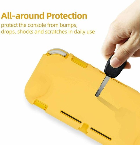Slim Cover + 4PCS Thumb Grip Caps For Nintendo Switch Lite Protective Case - Picture 3 of 12