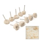 10Pcs 1''Cotton Polishing Wheel Flannel Buffing Pad Brush For Rotary Tool