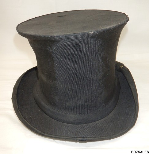 Chapeau De Paris - Vintage Collapsible Folding Black Top Hat - Picture 5 of 11