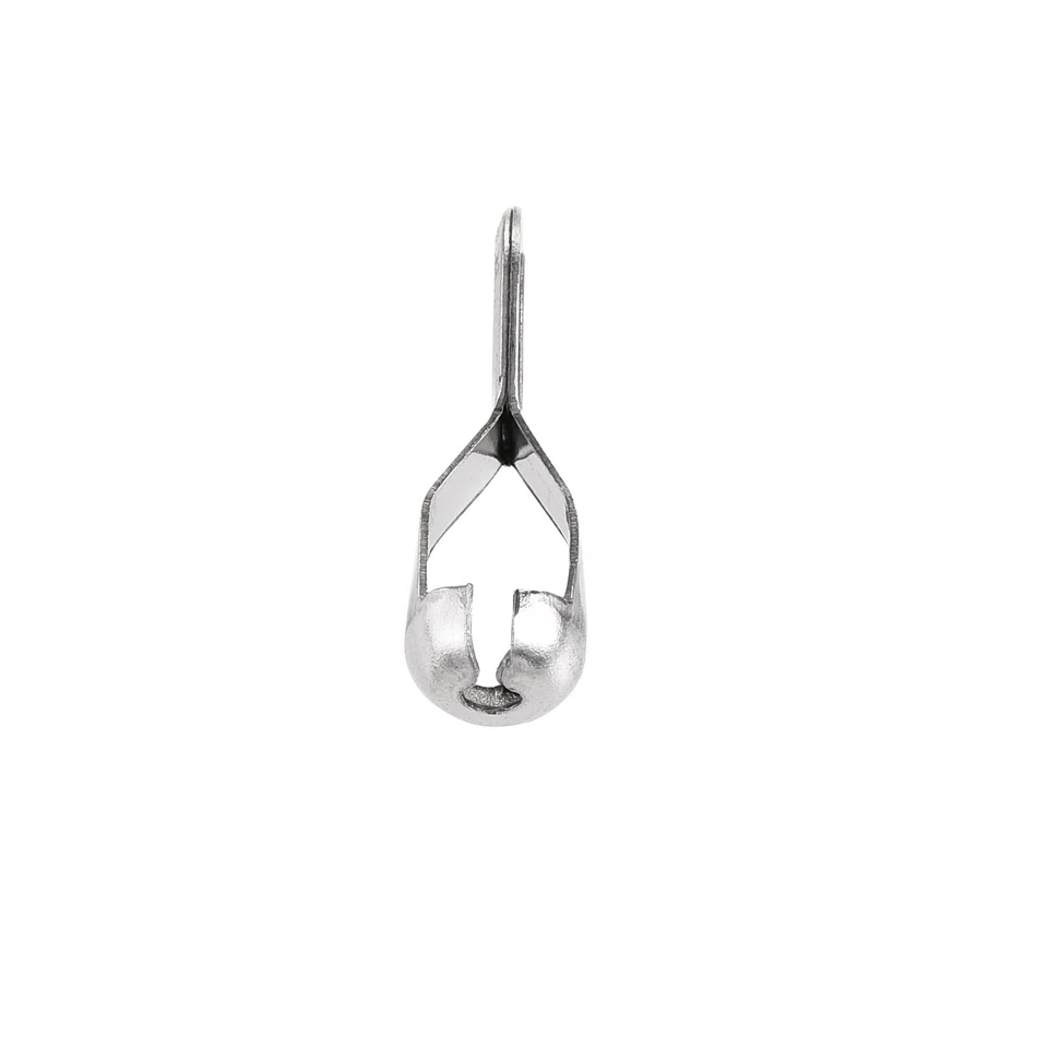 Conector de cadena de bola de 50 piezas 3 mm 3,2 mm eslabón de crimpado de bucle de tracción de acero inoxidable Foto 4 de 4