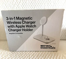 Best Buy essentials™ - 3-in-1  7.5W Magnetic Wireless Charger For Apple Products